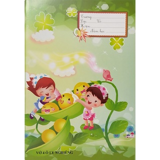 Vở ô ly nghiêng thầy Ánh-4 ô ly,48 trang,bìa Duplex