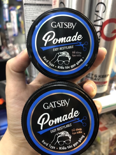 Sáp vuốt tóc Gatsby 65g siêu cứng Pomade