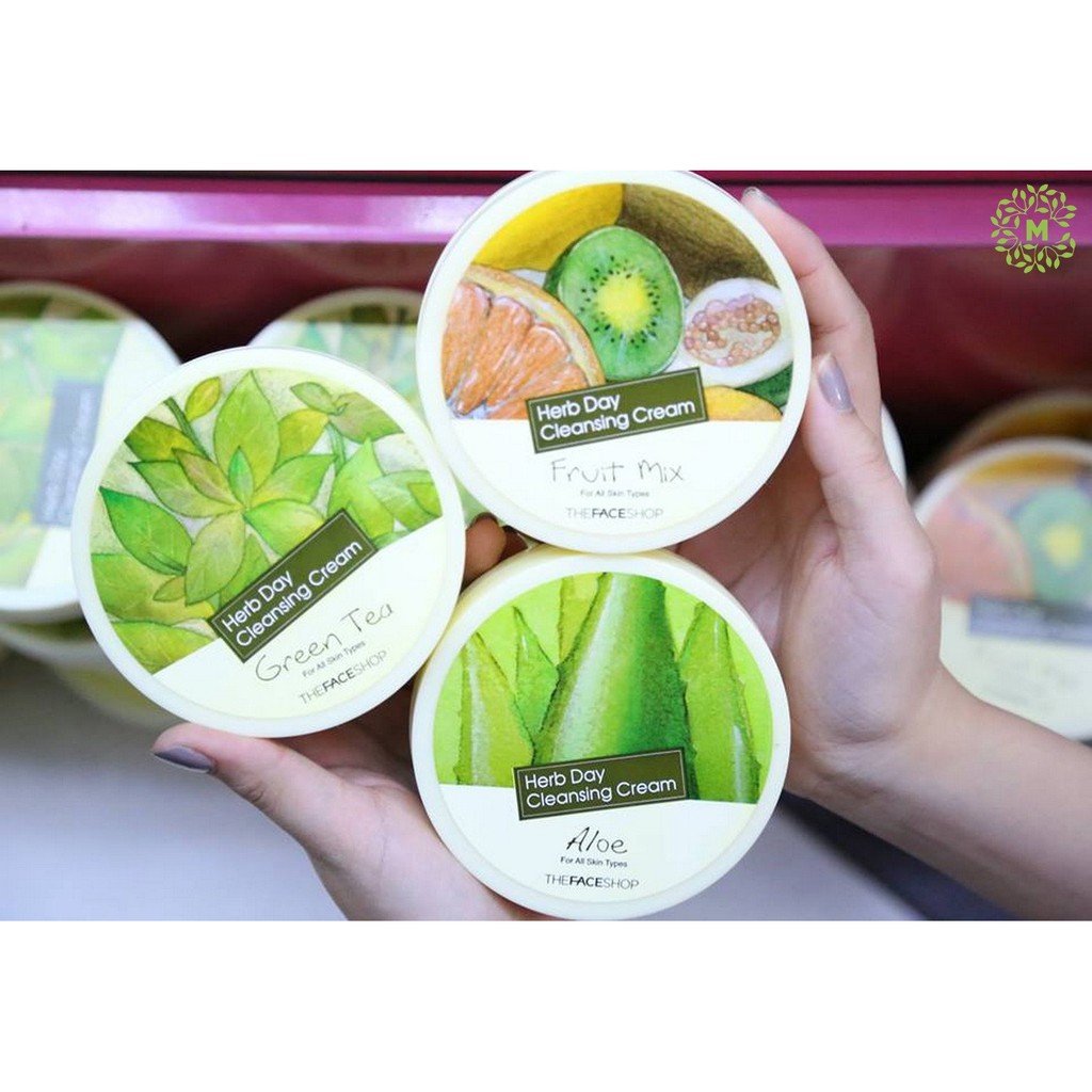 Kem Tẩy Trang The Face Shop Herb Day 365 Cleansing Cream Green Tea