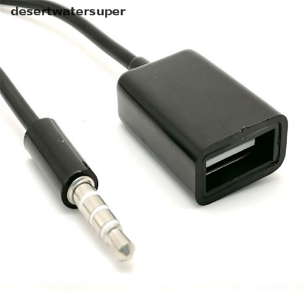 Dây Cáp Âm Thanh Chuyển Đổi Cổng 3.5mm Male Sang USB 2.0 Female MP3 Cho Xe Hơi