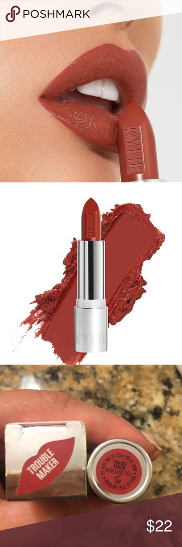 Son Kylie - Creme Lipstick màu Trouble Maker, Creme Brulee