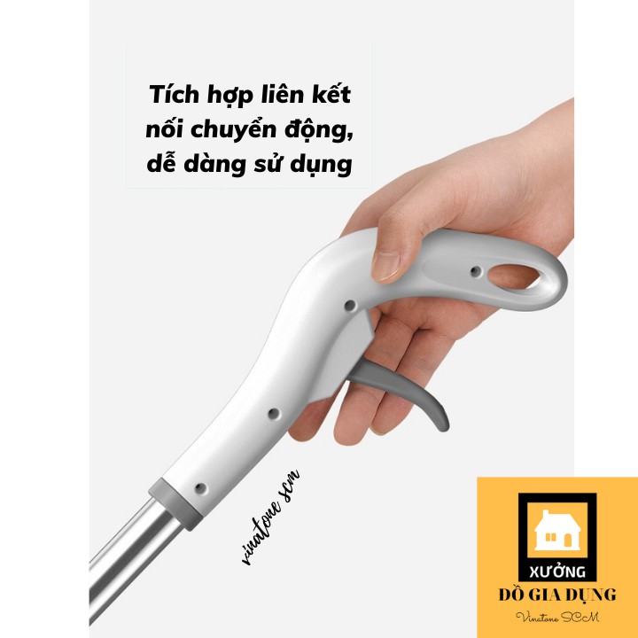 [AN TOÀN PHÒNG DỊCH]Cây Lau Nhà Phun Nước, Khử Khuẩn  [Water Spray Mop] cao cấp, đầu xoay 360* [đa năng 2 TRONG 1]SCM 03