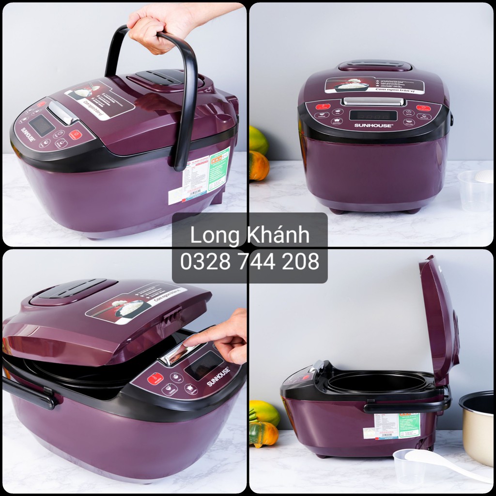 Nồi cơm điện tử Sunhouse SHD8909, 1.8L, BH chính hãng 12 tháng
