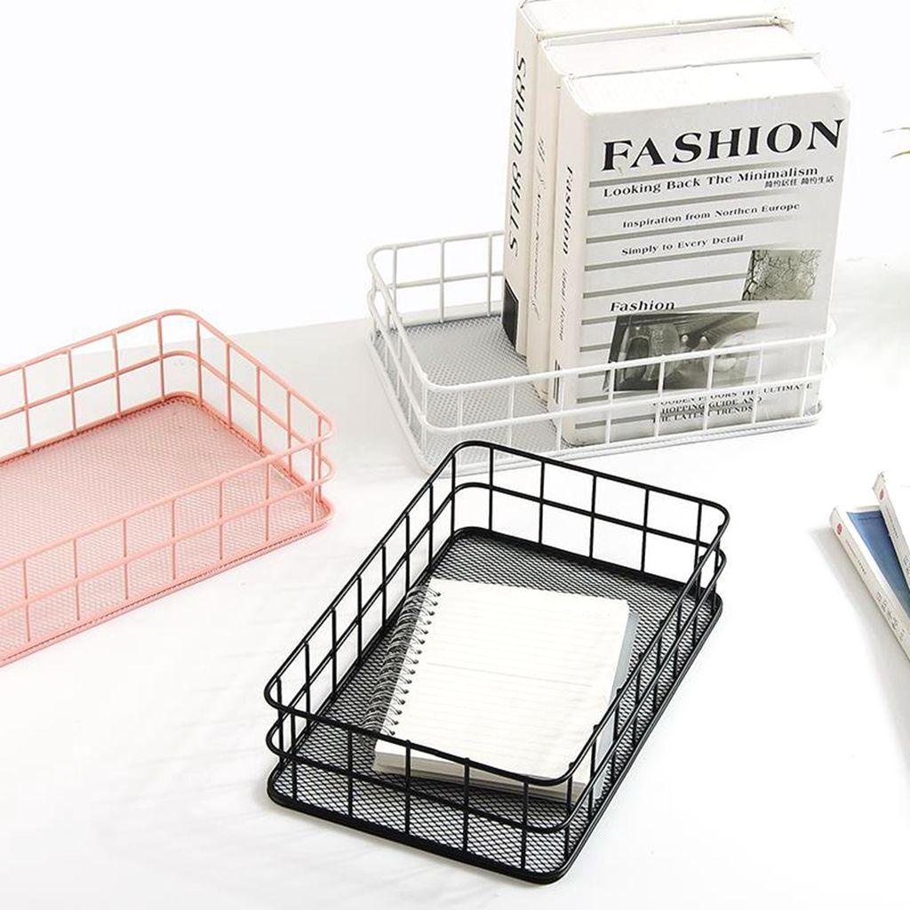 1 Giỏ Lưới Kim Loại Đựng Mỹ Phẩm Phong Cách Bắc Âu