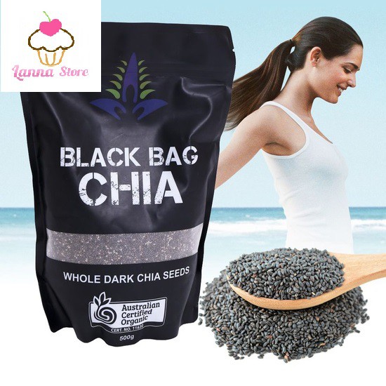 [CHÍNH HÃNG] HẠT CHIA SEEDS BLACK BAG CHIA ÚC GÓI 500g | BigBuy360 - bigbuy360.vn