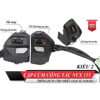 Công tắc tích hợp tắt và mở đèn xin đường j cho tất car các loại xe dùng đươc cho tất cả các loại xe Yamha