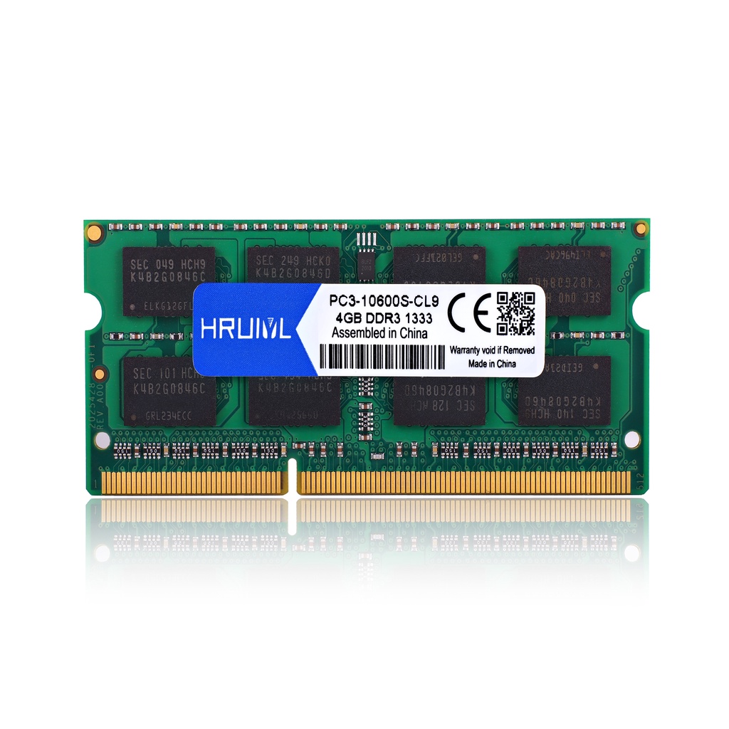 Thẻ Ram Hruiyl Sodimm Ram Ddr3 2gb 4gb 8gb 1333mhz Ddr 3 2g 4g 8g Pc3-10600S Pc3 10600 1333 Cho Bộ Nhớ Ram Notebook