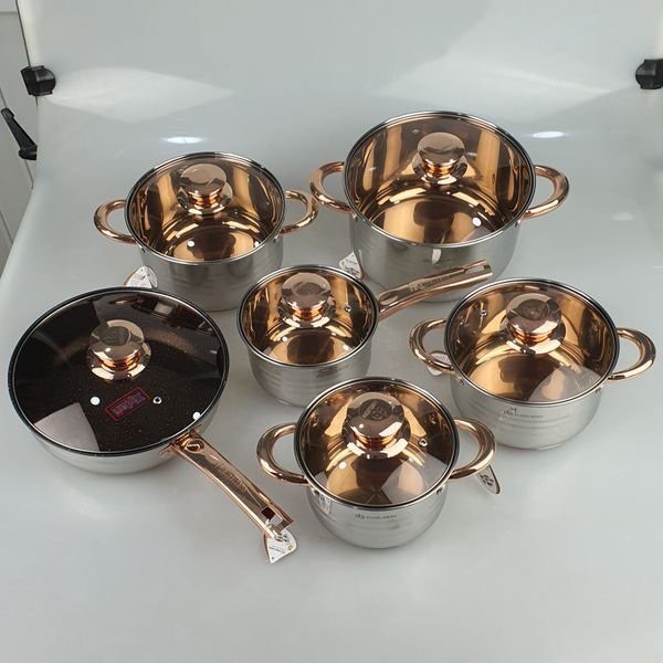 Bộ nồi 6 món engelberg công nghệ đức dày dặn cao cấp