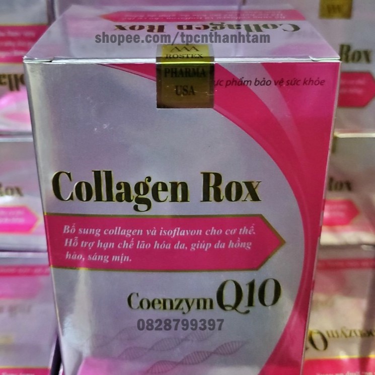 [HOT]Viên uống COLLAGEN ROX bổ sung Collagen, hỗ trợ làm đẹp da, trắng sáng da - Hộp 60 viên