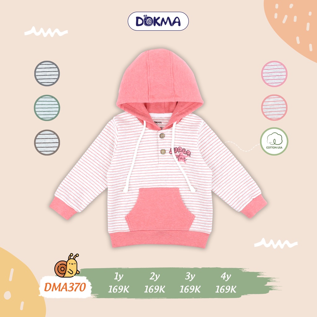 Dokma - Áo khoác có mũ Hoodie 1-4T DMA370