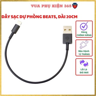 Dây Sạc Dự Phòng tai nghe có dây táo,Cáp Sạc IPCổng USB To Dài 20cm CHỨNG CHỈ MFI-BH 6 Tháng
