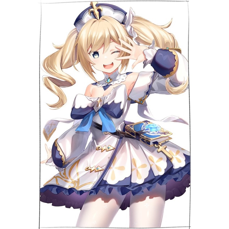 3-5 poster barbara genshin impact/ tranh ảnh barbara genshin impact