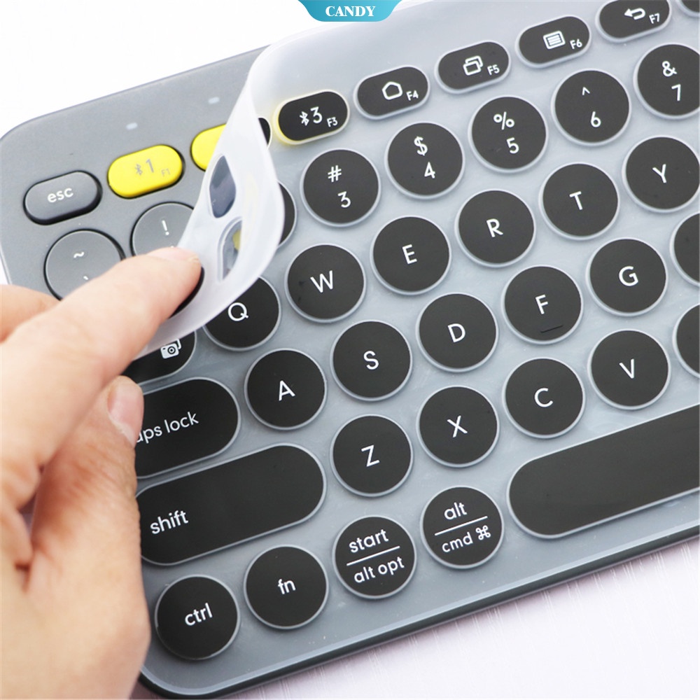 Silicone Vỏ Silicon Siêu Mỏng Màu Kẹo Bảo Vệ Bàn Phím Bluetooth Cho Logitech K380 (Model: K380) Logitech K380