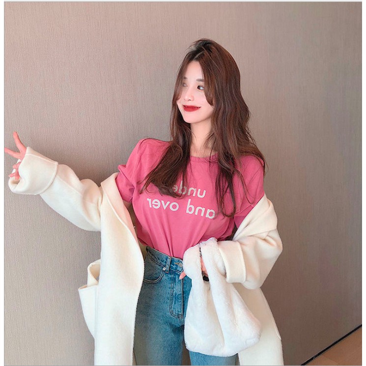 Áo phông nữ form rộng, áo phông rộng - Hàng cao cất chất cotton mát, mịn freesize | BigBuy360 - bigbuy360.vn