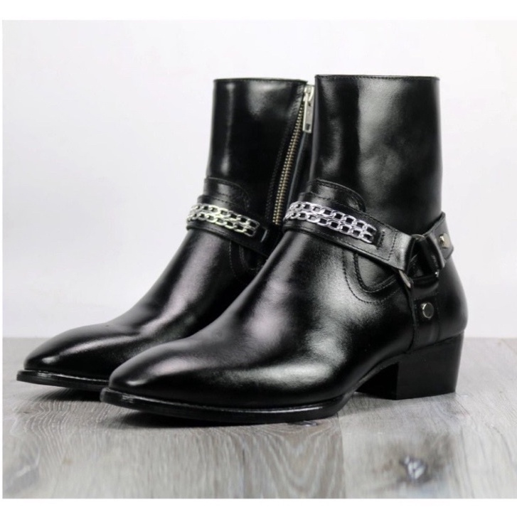 Giày nam Harness Boots kiểu dáng đường phố Hót Nhất | BigBuy360 - bigbuy360.vn