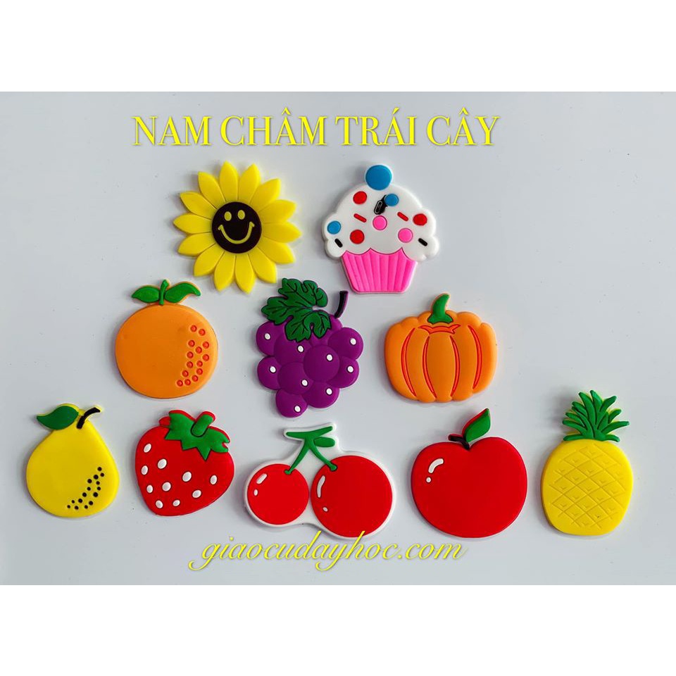 [[GIÁ TỐT] NAM CHÂM TRÁI CÂY ĐẸP (SET 10)