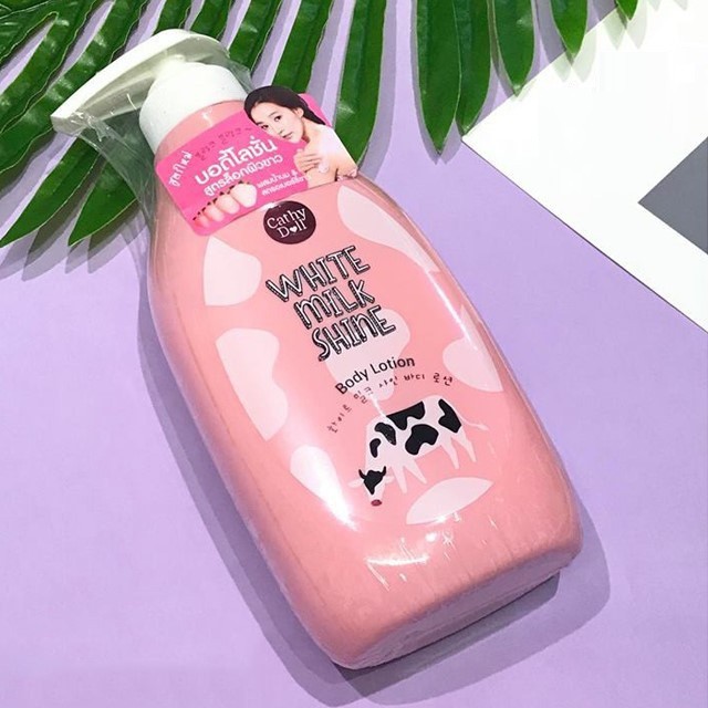 Sữa dưỡng thể sữa bò Cathy Doll White Milk Shine Body Lotion 450ml trắng da, săn chắc da