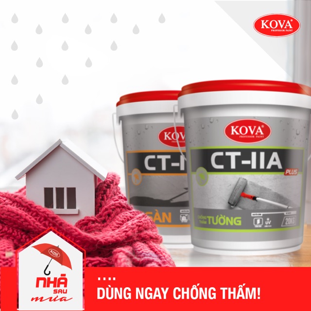 Chống thấm TƯỜNG ĐỨNG KOVA chính hãng - Thùng 4kg