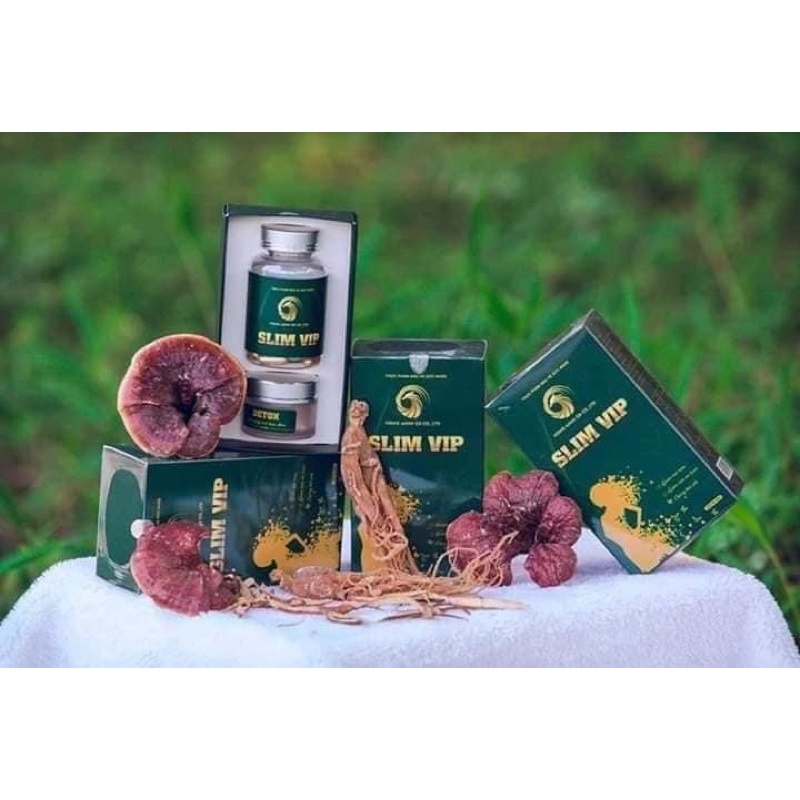 Giảm cân Nấm Linh Chi, Slim Vip, detox giảm mỡ bụng