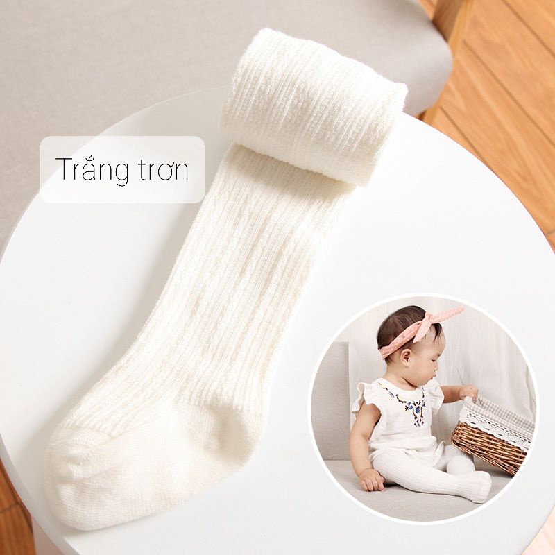 Quần tất len có bàn xuất Hàn cho bé từ 3 tháng - 3 tuổi