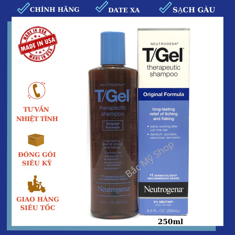 Dầu Gội giúp làm sạch Gàu Và Nấm Da Đầu Neutrogena T/Gel Therapeutic Original