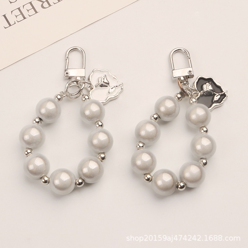 Mới Móc Khóa Hình Trái Tim Đính Ngọc Trai Dễ Thương