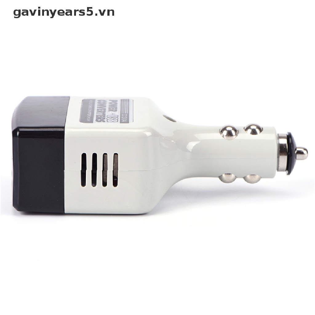 Cục Sạc Chuyển Đổi DC 12V Sang AC 220V Có Cổng USB Chuyên Dụng Cho Điện Thoại Di Động