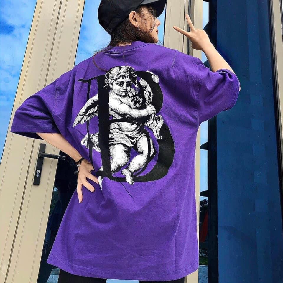 Áo thun BoBui Angle B tím chuẩn real 100% Full bọc tag