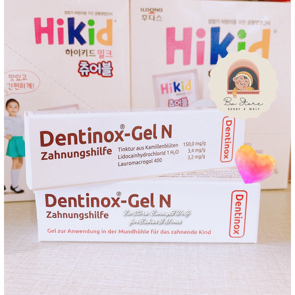 Gel Bôi Giảm Đau Mọc Răng Dentinox-Gel N Nội Địa Đức 10gr