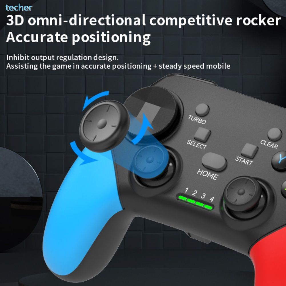 2.4G Không Dây Gamepad Bluetooth-Tương thích Tay Chơi Game Cho PC/Điện Thoại Di Động Trò Chơi Điều Khiển Phím Điều Khiển *