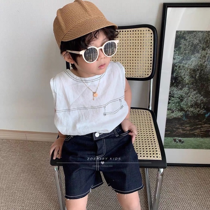 Áo Sát Nách cho Bé Trai và Bé Gái chất Đũi thoáng mát phong cách_ Hàng loại 1 cao cấp
