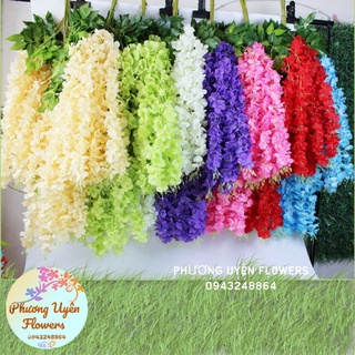Rủ hoa tử đằng_ rủ hoa treo trần trang trí