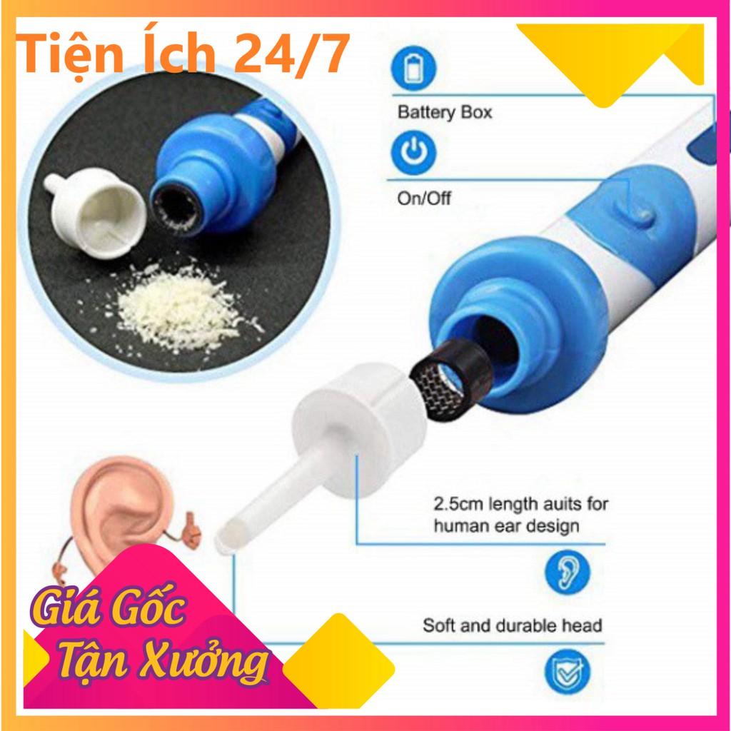 Máy Lấy Ráy Tai Trẻ Em, Máy Hút Ráy Tai Tự Động Nhật Bản Cho Gia Đình, An Toàn  Khi Sử Dụng Bảo Hành 12 Tháng - [Tiện Íc