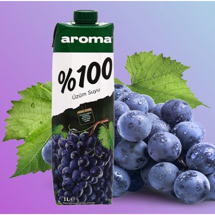 Nước Ép Trái Cây AROMA Táo/Lựu/Cherry/Xoài/Nho Hộp 1L