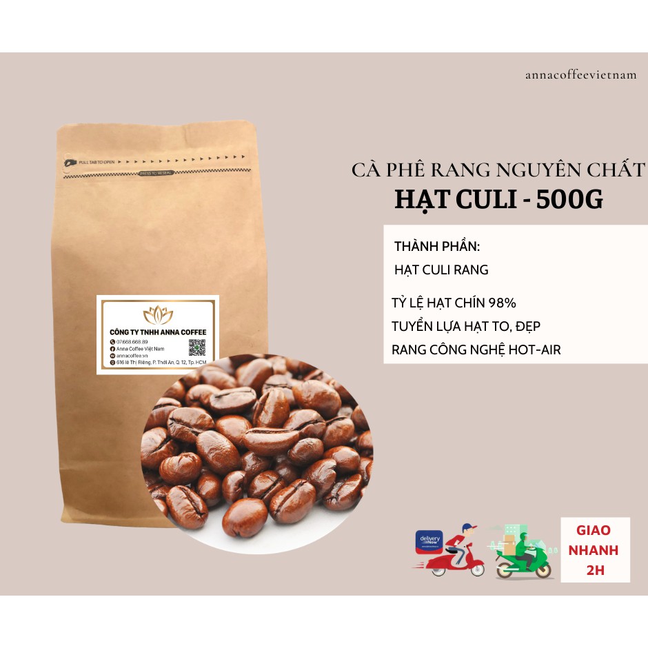 Cà phê hạt rang sẵn Culi mộc nguyên chất 1kg giá sỉ cho quán từ 5kg | BigBuy360 - bigbuy360.vn
