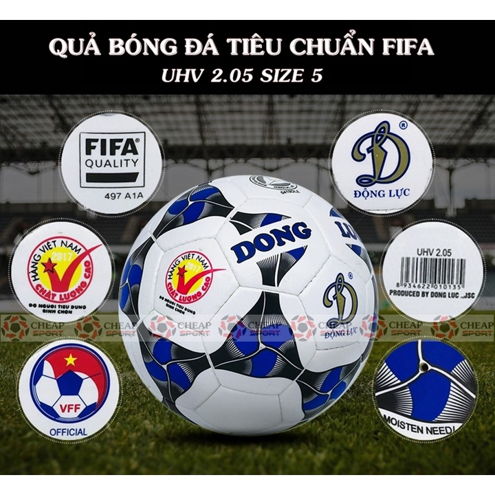 Quả Bóng Đá Chính Hãng Động Lực Số 5 UHV 2.05 Tiêu Chuẩn Fifa