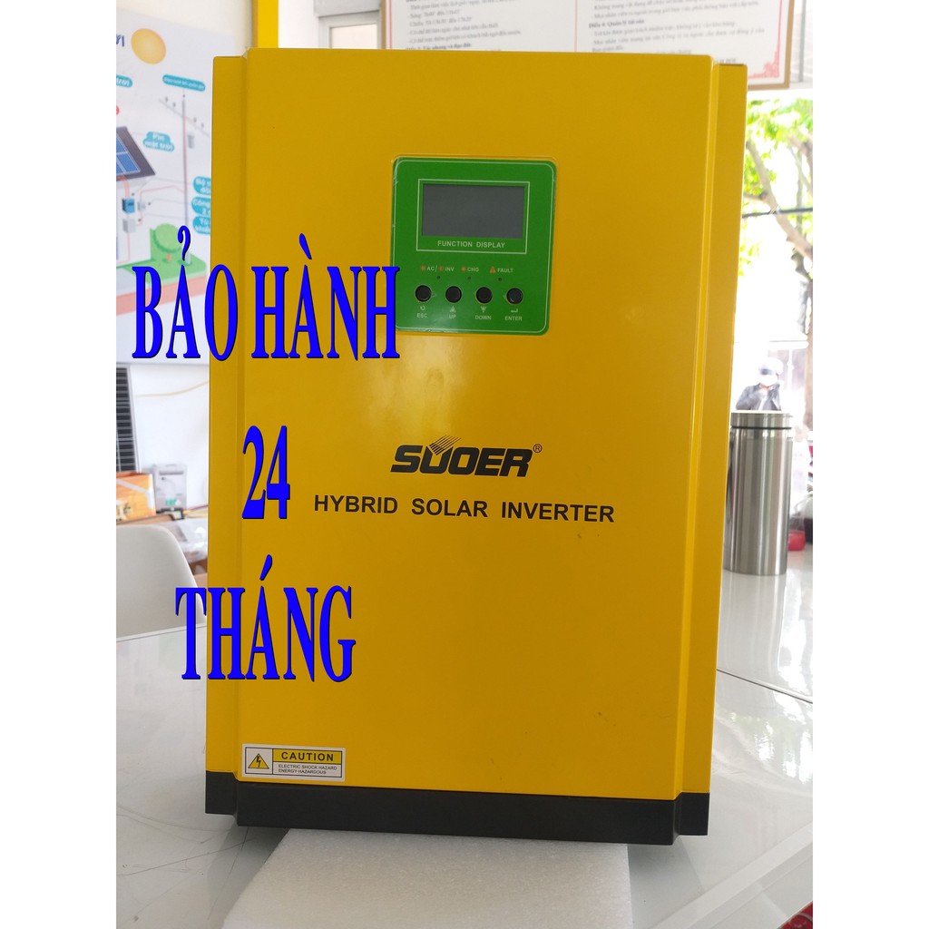 Biến tần Inverter Suoer 3200W 24V tích hợp sạc MPPT 50A vả sạc AC 30A - VMS-3K-24