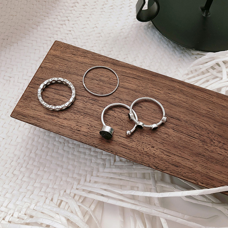 Bộ 4 nhẫn có thể điều chỉnh kích thước tiện dụng hợp thời trang