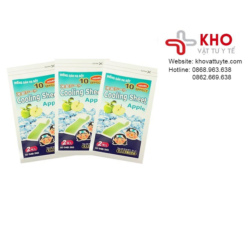 Miếng dán hạ sốt_Cooling Sheet Apple