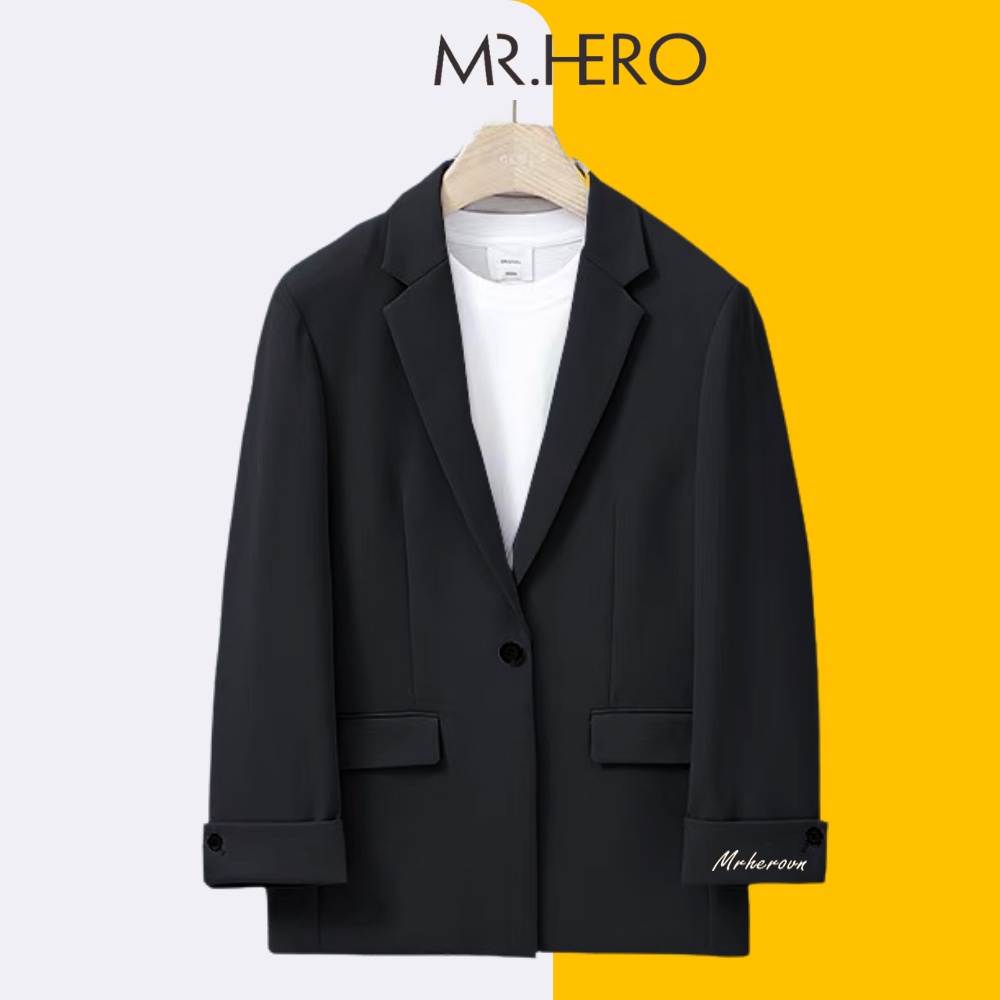 Áo khoác blazer dài tay vest nam BZ22 M.RO thời trang phong cách Hàn Quốc Mrhero 5 màu