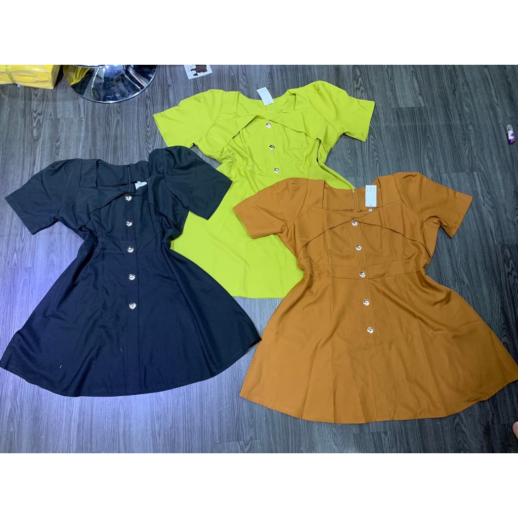 ❤️❤️ Đầm nút tay phồng❤️❤️