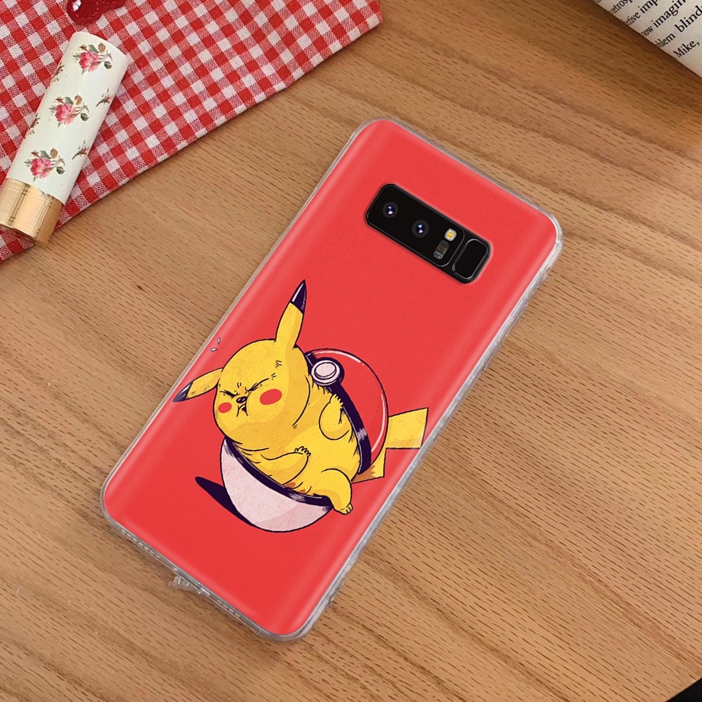 AT106 Pikachu Pokémon Transparent Case Casing ASUS ZenFone Shot 4 Selfie Max Pro M1 M2 Plus 