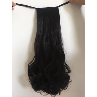 Tóc giả cột xoăn kèm ảnh thật