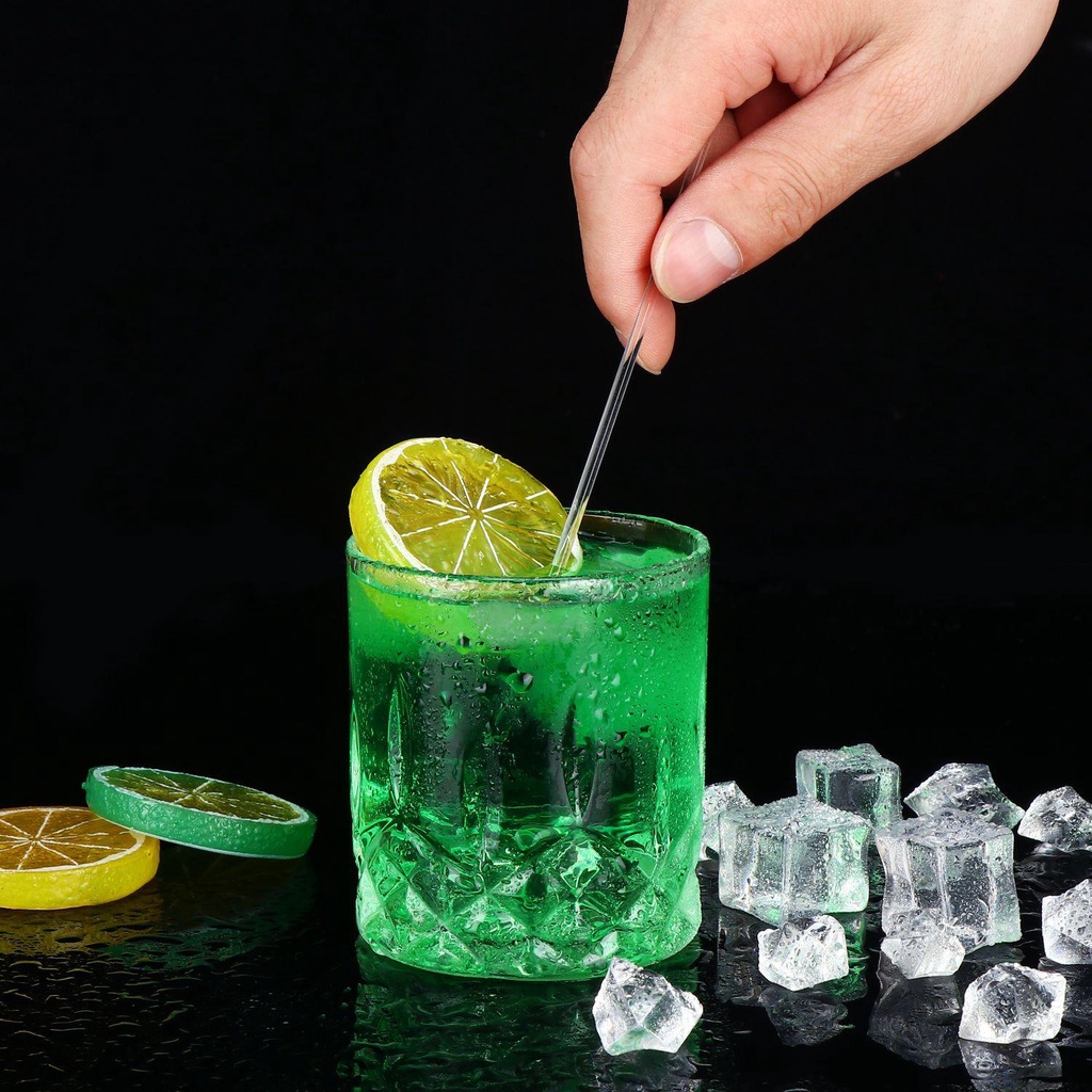 LEISURE Que Kẹo Mút Bằng Nhựa Acrylic Trong Suốt