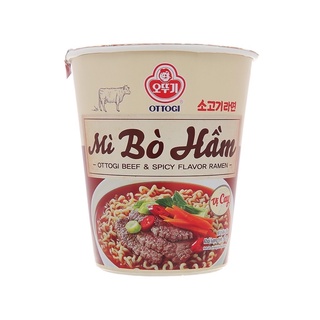 Mì ly bò hầm ottogi 62g