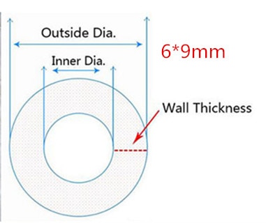 Ống trong suốt 8 * 10mm dài 1M