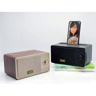 Loa Bluetooth cao cấp Kimiso KM-89 vỏ gỗ