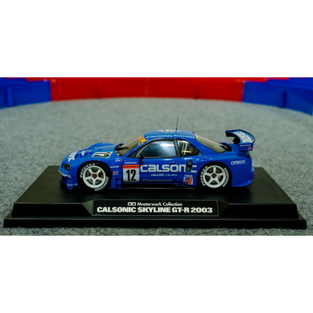 21022 Mô hình xe ô tô đua 1/24 Calsonic Skyline GT-R 2003 Finished Model