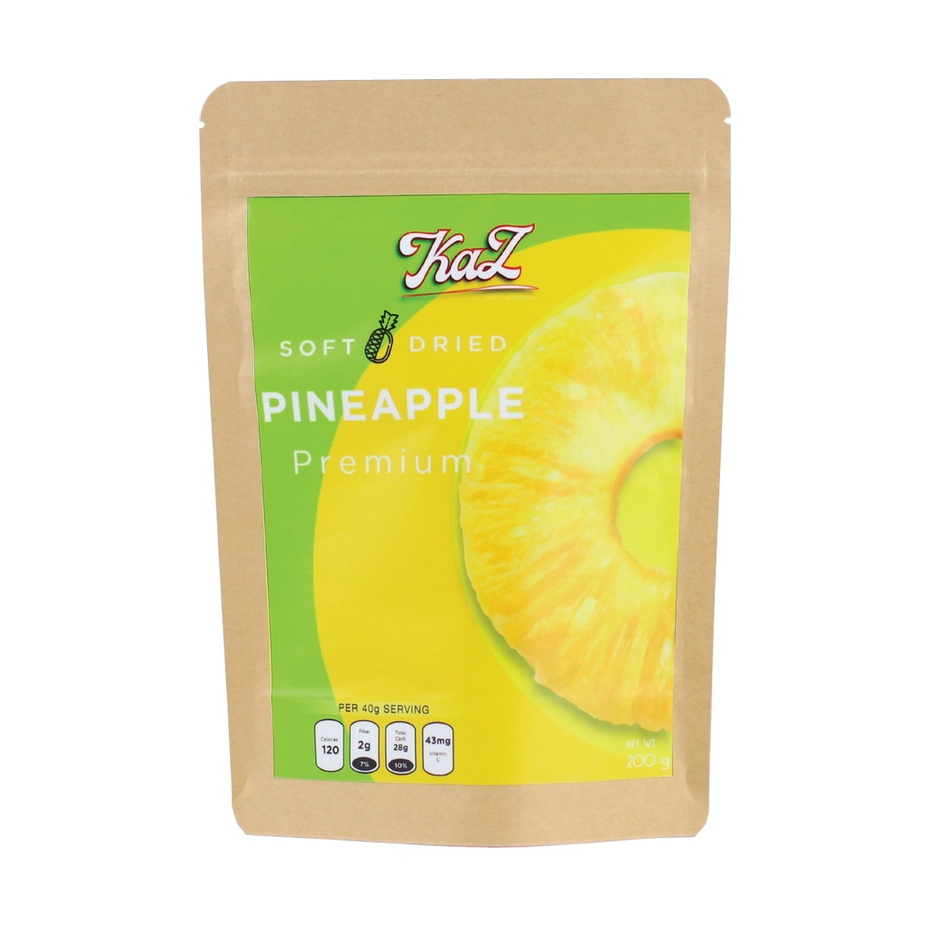 Thơm Sấy Dẻo Kaz 200g - Soft Dried Pineapple