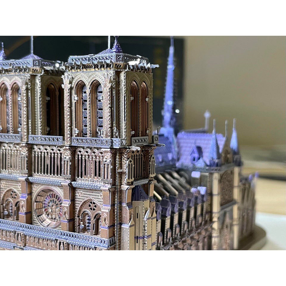 Đồ Chơi Lắp Ráp Mô Hình 3D Bằng Kim Loại Piececool Nhà Thờ Đức Bà Paris